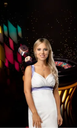 Tavolo baccarat dal vivo con croupier professionista Evolution